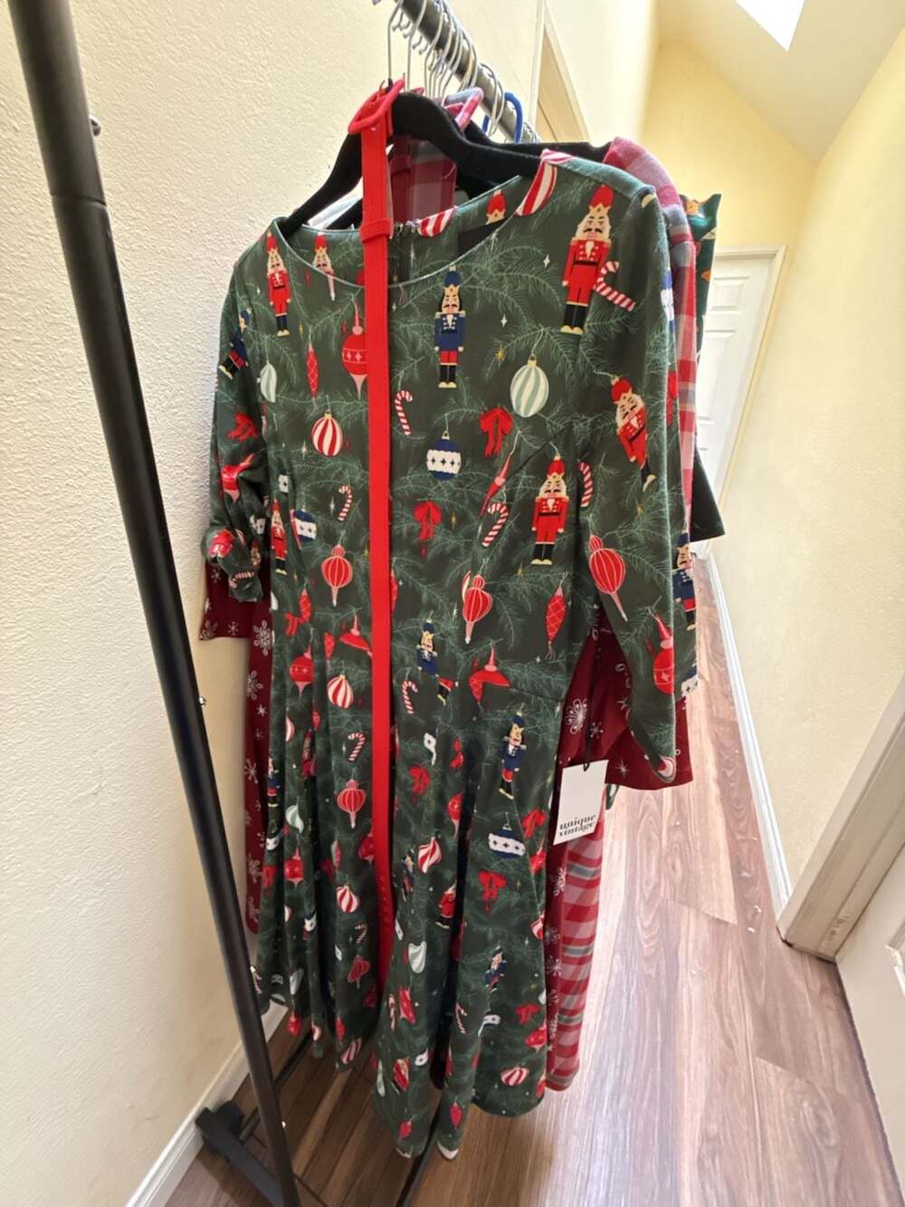 Collectif Nutcracker Dress Size XL UK 16 Green Christmas Swing